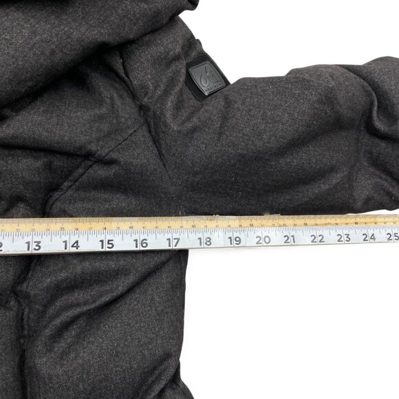 Oli Montreal Hooded Black Down Winter Coat Jacket Parka Women's Medium - Picture 7 of 12